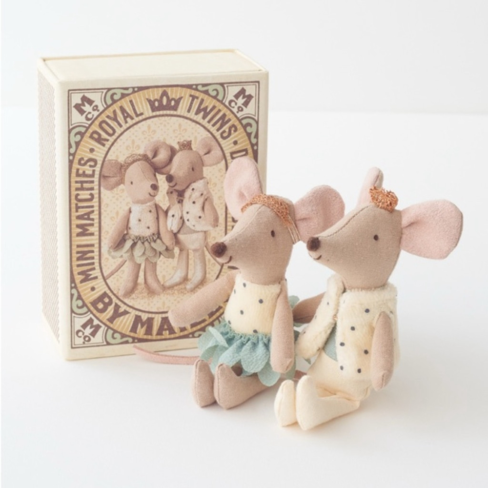 Retired Maileg Royal Twins Mice, Little sister and brother in Box​ - Picture 10 of 15